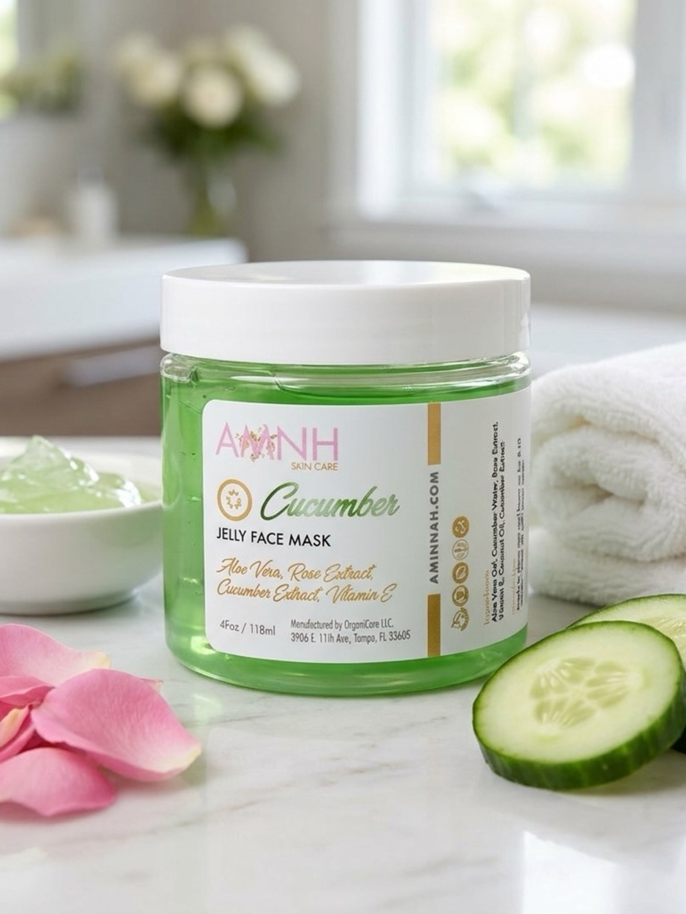 Cucumber Jelly Face Mask — Hydrating Face Mask